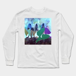 Three girls smoking Long Sleeve T-Shirt